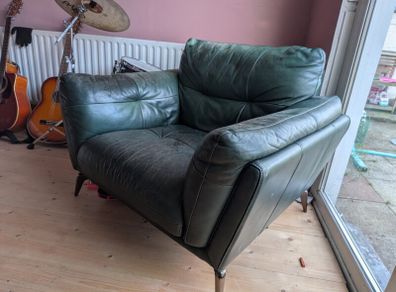 Green sofa chair