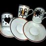 Vintage Harrods/Mid-Century Porcelain Espresso Set Image 6
