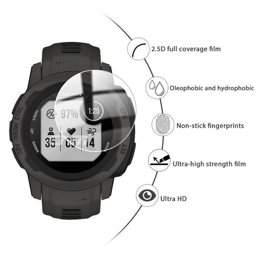 9H Tempered Glass for Garmin Instinct 2  Smart Watch Screen Protector Glass Film for Instinct 2