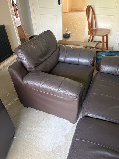 Brown Leather Couches
