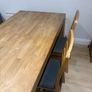 Solid Oak Kitchen Table (extendable), 4 Dining Chairs and Bench Seat Image 2