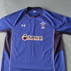 Wales blue under armour rugby jersey XL