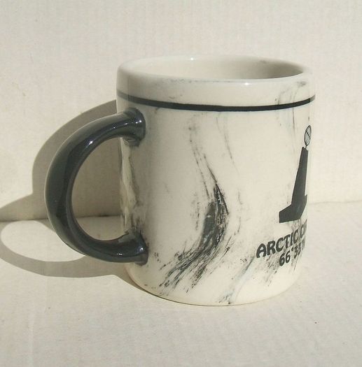 ARCTIC CIRCLE (63/33 N Norway) - a souvenir coffee mug from the Arctic Circle Centre in Norway (c.1990's)