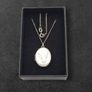 Vintage 925 Sterlinh Silver Photo Locket Necklace, Birmingham 1976 Image 2