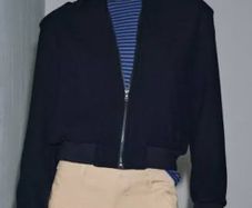 Zara wool blend bomber jacket coat ZW Collection Xl