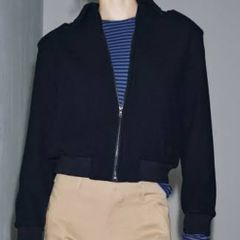 Zara wool blend bomber jacket coat ZW Collection Xl