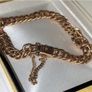 Vintage 9ct Gold Unisex Double-Curb Bracelet Image 8