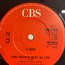 U2 Sunday Bloody Sunday/Two Hearts Beat as One 7"  Vinyl CBS 7023 Irish Label Image 6