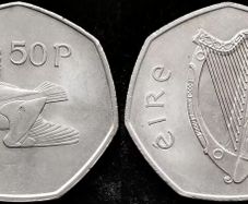 [#441] - Ireland 1988 | Irish 50p | 50 Pence | Woodcock | KM.24