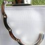Blue Round Gem Portable Folding Table Handbag Hook Hanger Holder Image 6