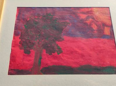Vintage original Aboriginal pastel