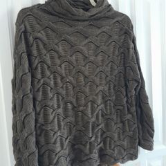 NAYA Cowl Neck Sweater in Shades of Brown