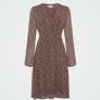 Fabienne Chapot 'Melissa' Long-Sleeve Ditsy Floral Wrap Dress S Image 2