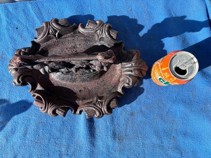 Vintage metal foot scraper