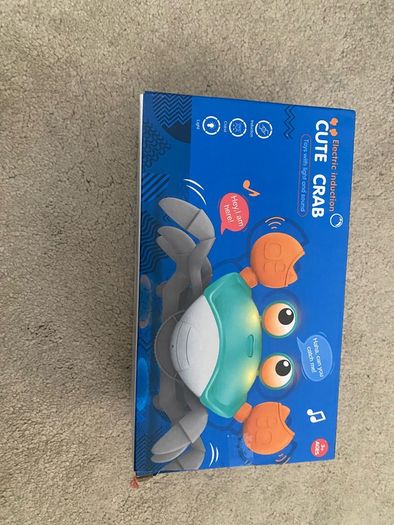 Crawling crab toy: tummy time/ sensory/ encourage crawling