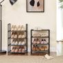 8-Tier Shoe Rack, Shoe Shelf, Shoe Storage Organiser, Space-Saving, 28 x 46 x 145 cm, Metal Frame, Non-Woven Fabric Shelves, for Hallway, Bedroom (FREE POSTAGE) Image 6