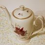 Vintage Chocolate Porcelain Red Rose Design. Image 4