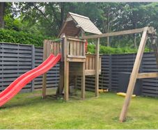 Jungle gym Cubby 2 swing playhouse
