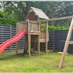 Jungle gym Cubby 2 swing playhouse