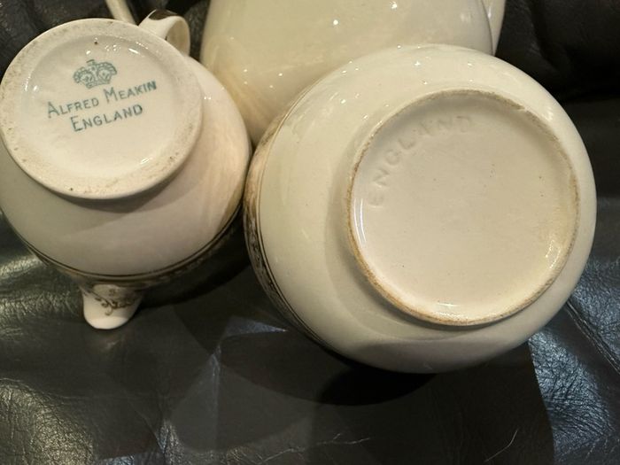 Alfred Meakin England  Coffee Set Pot, Sugar Bowl Creamer