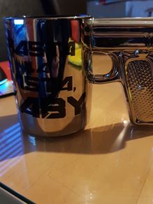 Hasta la vista novelty mug