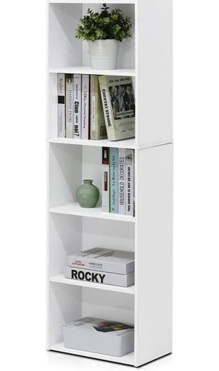 Luder 5-tier Reversible Color Open Shelf Bookcase Multiple Colours Available, See Photos