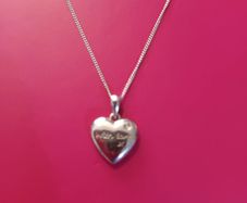 silver ' with love ' locket