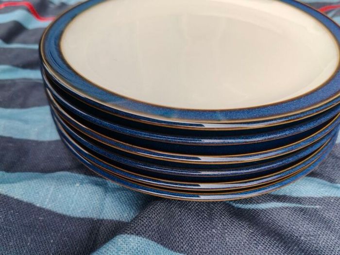 28 piece Denby Imperial Blue Dinnerware