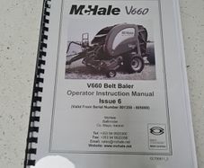 Mc Hale V660 Baler Operator Manual