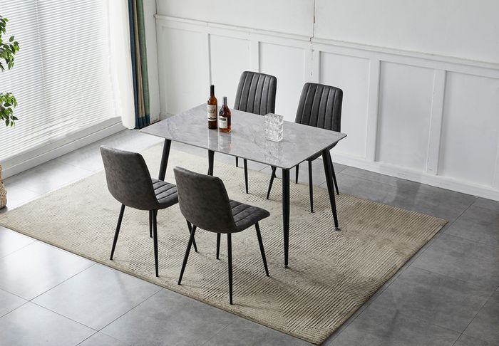 Roma 130cm Dining Set with 4 Chairs