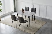 Roma 130cm Dining Set with 4 Chairs