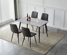 Roma 130cm Dining Set with 4 Chairs