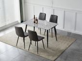 Roma 130cm Dining Set with 4 Chairs