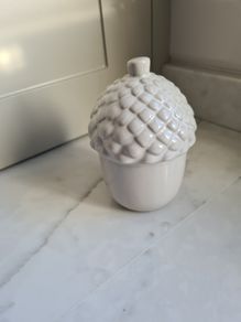 Grey Ceramic Acorn