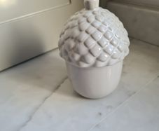 Grey Ceramic Acorn