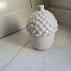 Grey Ceramic Acorn