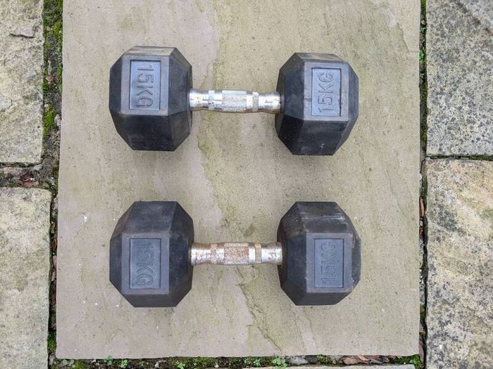 Hit Fitness 15kg Hex Dumbbells