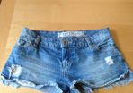 High Leg Denim Shorts