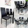 Glass dining table set with 6 chairs Free Delivery Image 3