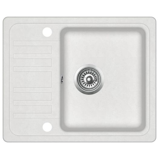 Granite Kitchen Sink Single Basin White