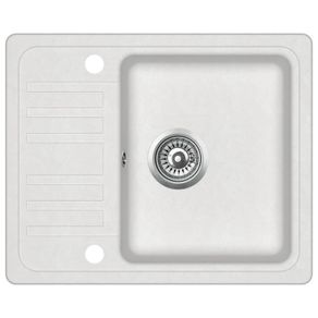 Granite Kitchen Sink Single Basin White