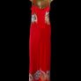 Vintage Red floral maxi dress Mariko size 12/14 Postage included Image 5