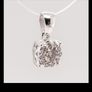 White gold pendant with diamonds RRP 1399 Image 3