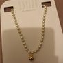 Choker pearl and gold necklace Image 2