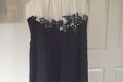 Condeci Dress, Navy And White