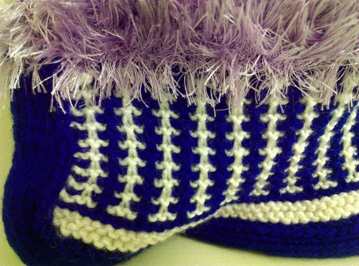 Knitted Slippers x 2