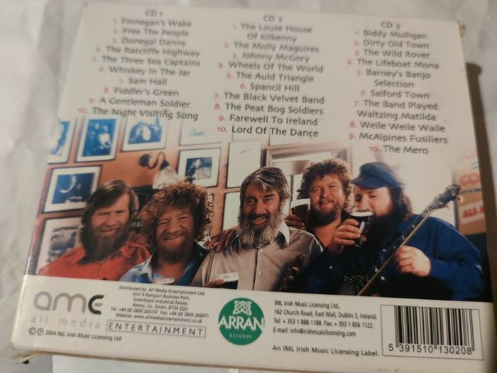 As New The Dubliners 3 disc Cd Boxset
