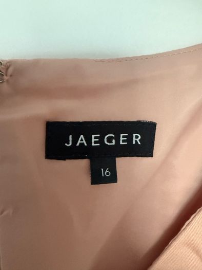 Jaeger Peach A-Line Dress Size 16
