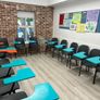 School chairs with built in desktop Image 9