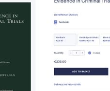 Evidenc ein Criminal Trials Law Book